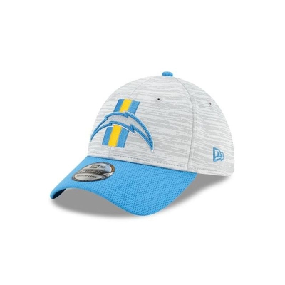 Blue Los Angeles Chargers Hat - New Era NFL Official NFL Training 39THIRTY Stretch Fit Caps USA7108354